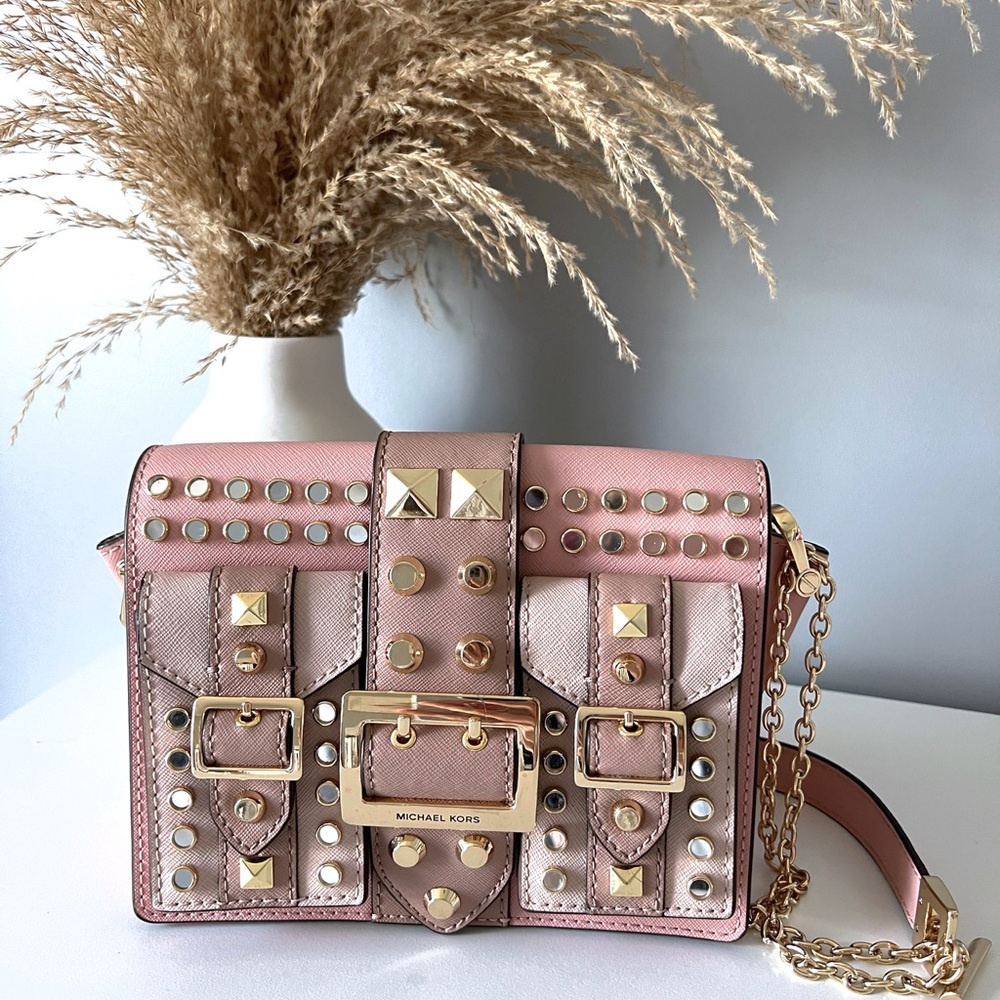Micheal kors studded chain crossbody rare!
